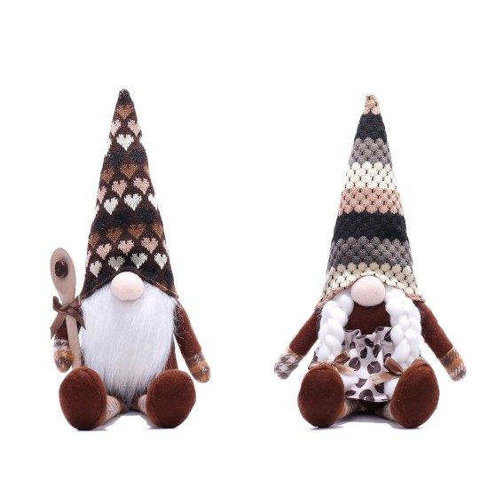 KNITTED LEGGY COFFEE GNOME