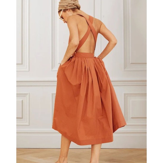 SUMMER BACKLESS STYLISH DRESS