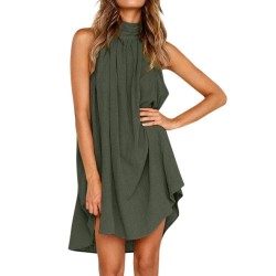 SWEET CRINKLE SLEEVELESS MINI DRESS