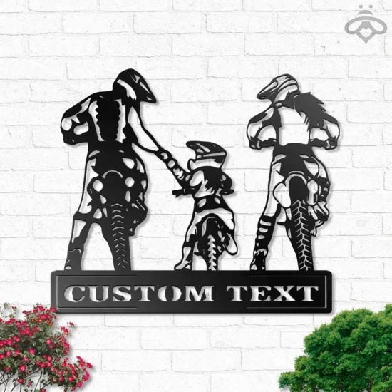 custom motocross family family of three