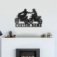 Custom Couple Biker Metal Wall Art