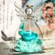 Glass Angel Preserved Flowers Color Changing LED Lights